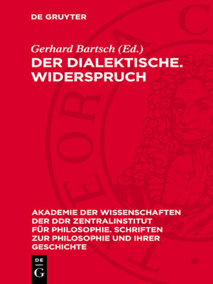 cover image of Der dialektische. Widerspruch